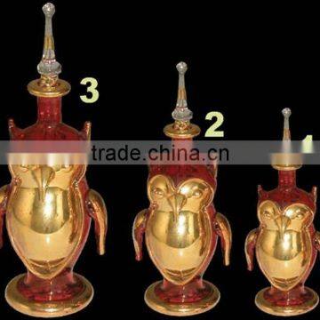 Exotic Egyptian Glass Animal Shaped Decorative Perfume Bottles