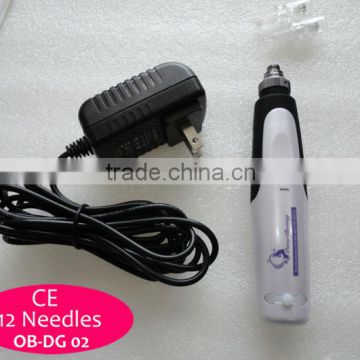 (CE Proof) Needle roller with electric usb / roller stamp pen microneedle therapy system DG 02