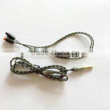 Snake Skin DIY Repair Wire Replacement Upgrade Cable For Audio. Technica ATH IM01 IM02 IM03 IM04 IM50 IM70 Headphones With Mic