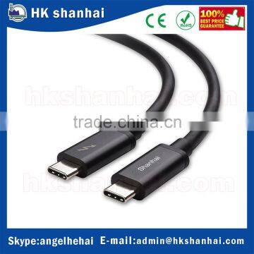 Низкая цена, высокая скорость 4K 20Gbps usb3.1 thunderbolt 3 usb-c в usb-c кабель для передачи данных тип-c usb кабель