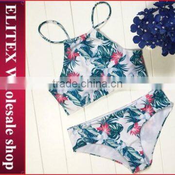 2017 Newest Green and Red Plant Micro Swimwear Women BI206