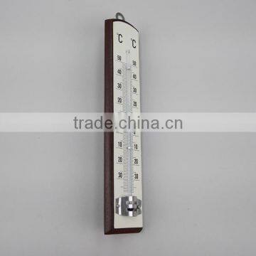 Mahogany Practical Wood Thermometer photo-5
