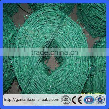 PVC coated Barbed Wire/PE coated Barbed Wire/Barbed Wire Fencing(Trade Assurance)