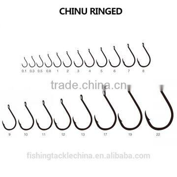 Wholesale fishing hook chinu with ring with high quality