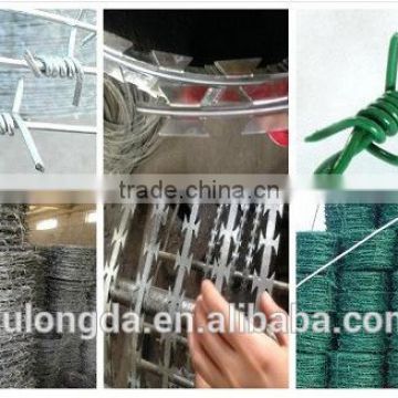 Factory Price Galvanized Concertina Razor Wire / Hight Security Razor Barbed Wire