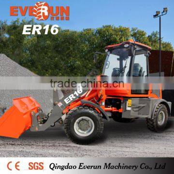 Everun Brand 1.6Ton Mini Chinese Front End Loader with EuroIII and EPA Engine