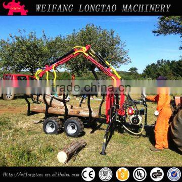 New Condition and Log Trailer With Crane With CE Approved photo-3