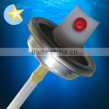 silicon spray aerosol valve with nozzle