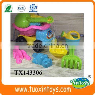 plastic outdoor summer sand beach toys 6pcs