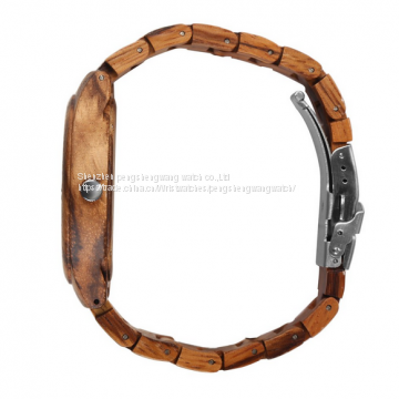 Wooden Watch 2017 Bamboo Zebrano Wood New Fashion Watch photo-2