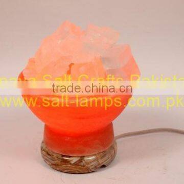 Fire Bowl Salt Lamp/ Crafted Salt Lamp/ Himalayan Salt Lamps/ Salt Lamp With Chunks photo-6