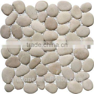 High Quality Natural Pebbles Grey Mosaic Pebble Tiles photo-3