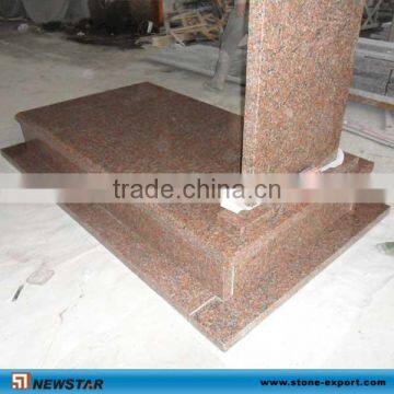 Red Granite Tombstone and Headstone