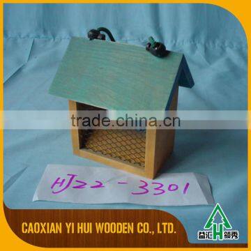 Decorative Beautiful Stand Wooden Bird House Feeder photo-4