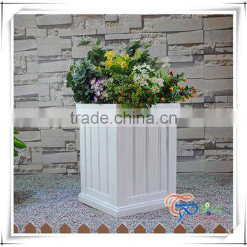 Fiberglass outdoor decorative patio planter balcony flower pot