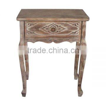 Distressed Wooden Table Wooden Decorative Table for Living Room Vintage Wooden Table