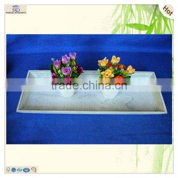 Fruit Flower Decorating Solid Antique Slim Thin Paulownia Tray photo-5