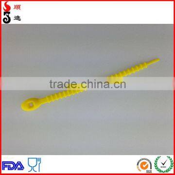 Adjustable Self-locking Removable Soft Silicone Rubber Bindings /Cable Ties