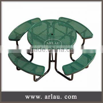 (TB15) Arlau Outdoor Picnic Table, Outdoor Tables and Chairs, Steel Camping Table photo-3