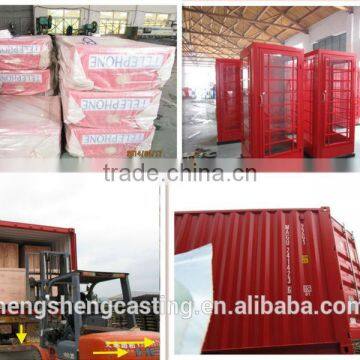 Professional OEM Customized Traditional Metal Antique Red Telephone Booth photo-3
