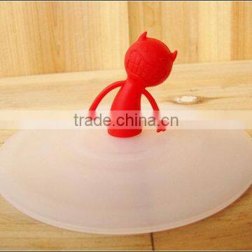 Good Sealability Silicone Coffee Cup Cover With Little Evil Sleeve photo-2