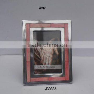 Aluminium Photo Frame With Mirror Polish Red Bone Mosaic