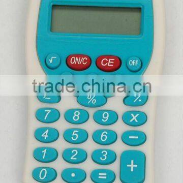 Desktop different colors plastic pocket electronic calculator with lanyard