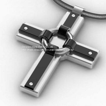 Cross Pendant / 316L Stainless Steel Pendant Necklace photo-5
