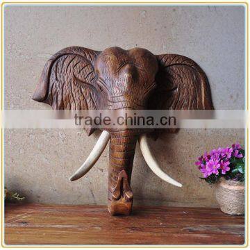 Modern Home Wall Decor Hanging Polyresin Elephant Head Figure Wholesale photo-6