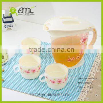 Hot and Cold Water /juice/tea Bottle With Cups Sets Cold Kettle Plastic Water Bottle photo-2