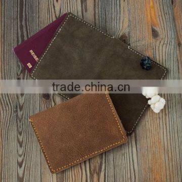 Unique Leather Passport Holder With Card Slot Place Card Holder OEM the Best Design photo-2