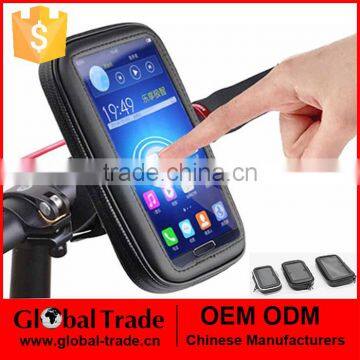 360 Degree Rotation Waterproof Case + Motorcycle Bicycle Handlebar Phone GPS Holder Mount for All 4-5" 5-6" Cell Phone 62688-L