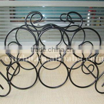 7 Bottles Black Wire Minuet Wine Rack