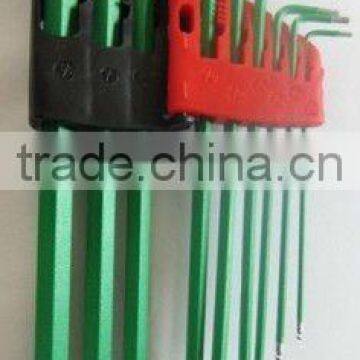 9Pcs Hex key set Ball(standard Length)