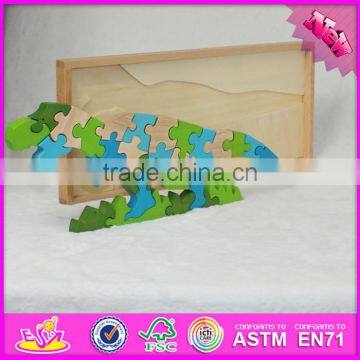 2016 Brand New Children Wooden Dinosaur Puzzle W14I034 photo-4