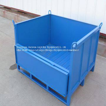 Galvanized Heavy Duty Steel Pallet Box For Logistics Storage ISO9001