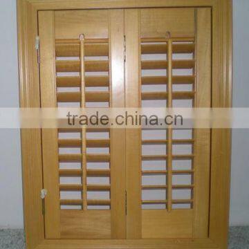 light brown window shutter