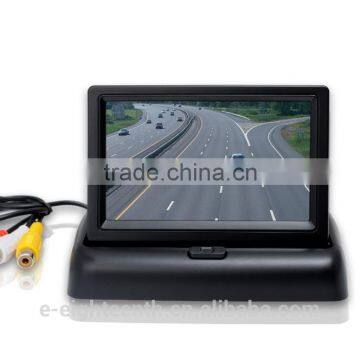 2016 Popular 4.3" TFT LCD Foldable Monitor For Car Reverse Rear View Camera photo-2