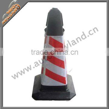 rubber reflective traffic cone; 75cm rubber traffic cone