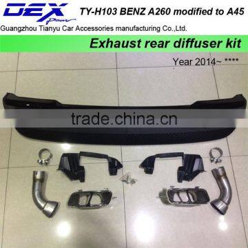 auto part racing universal exhaust rear diffuser for BEN-----Z A260 A45