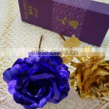 Goldleaf Rose Artificial Flower Wholesale for Valentine's Gift photo-2
