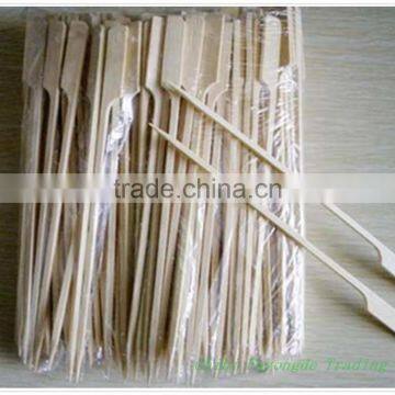 Disposable long flat fruit bamboo sticks