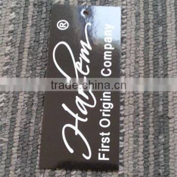 2017 custom high quality private hang tags jeans swing tags