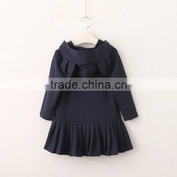 High Quality 2017 Autumn Long Sleeve Kids Girl Dress With Hat/Cap photo-3