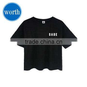 Crop Tshirts Custom Printing with Custom Labeling