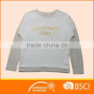 Customized Foil Printed Kids Round Hoodie Sweatshirts