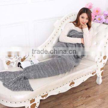 Wholesale Crochet Animal Adult TV Mermaid Tail Blanket photo-5