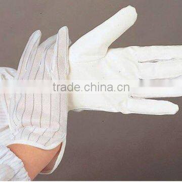 Anti-static gloves/knitted gloves with carbon fiber /carbon fiber glove/PVC coating