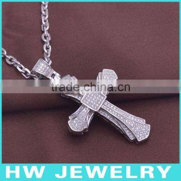 HWMCP1323 micro pave setting bling bling pendant