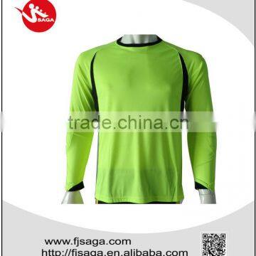 Professional Long Sleeves Goalkeeper With Padding and Rib on Neck and Cuff